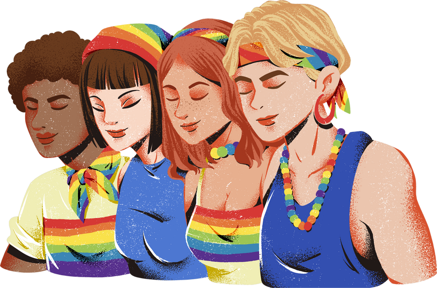 LGBTQIA People Illustration