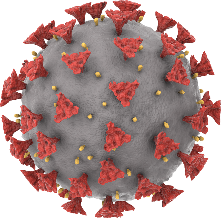 3D rendering illustration of Covid-19 Coronavirus